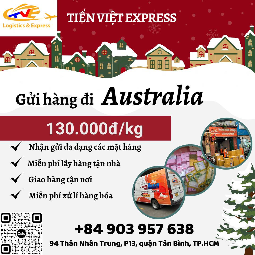Gửi hàng đi Úc- Tiến Việt Express
